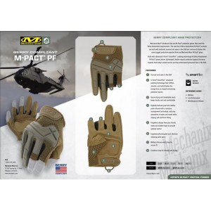 Перчатки Mechanix Wear M-Pact Partial Finger Tactical Gloves Coyote MPTPF-72